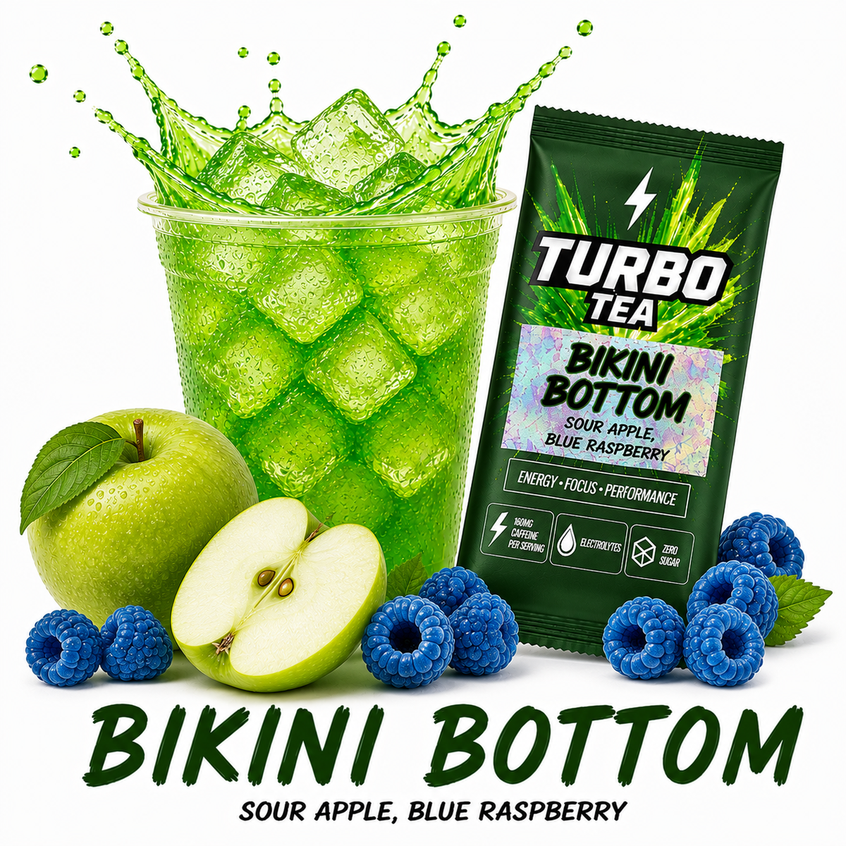 Bikini Bottom-Sour Apple, Blue Raspberry