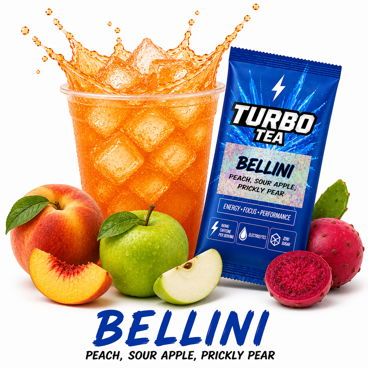 Bellini-Peach, Sour Apple, Prickly Pear