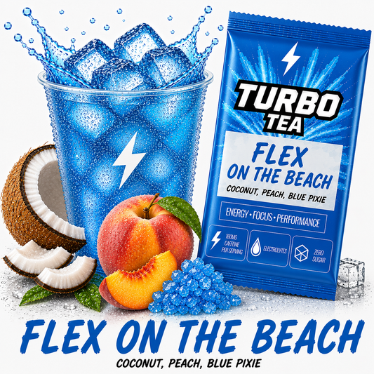Flex on the Beach-Coconut, Peach, Blue Pixie