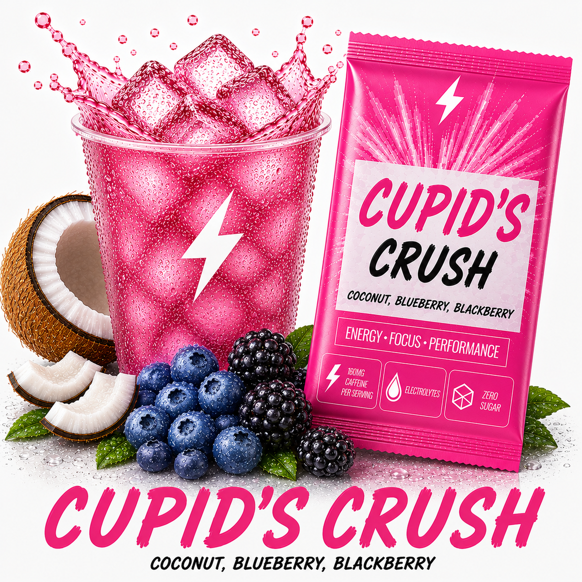 Cupid’s Crush-Coconut, Blueberry, Blackberry
