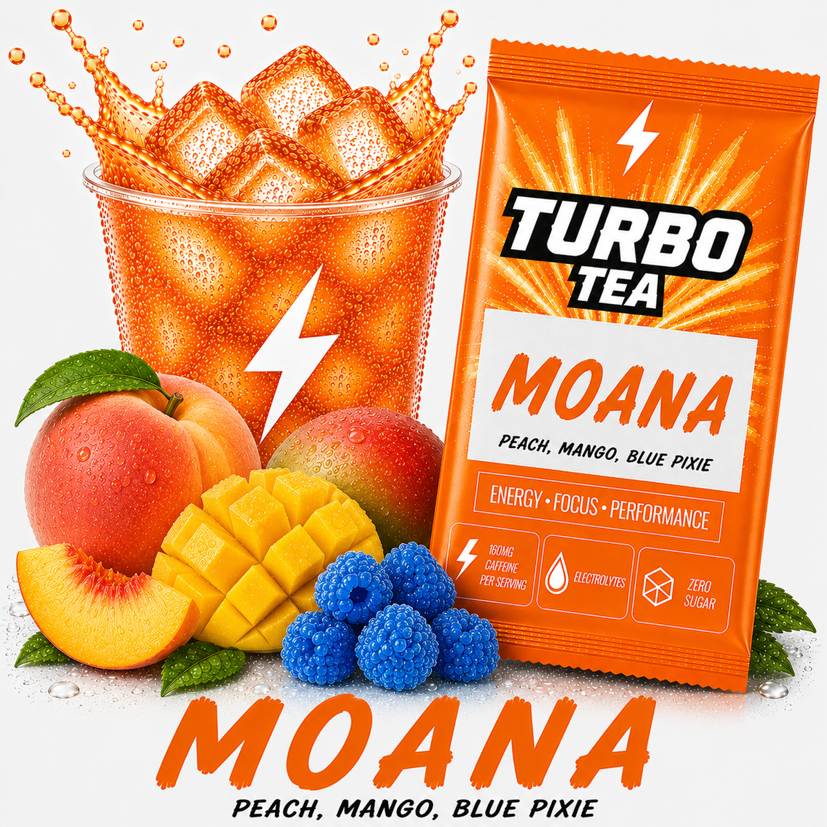 Moana-Peach, Mango, Blue Pixie