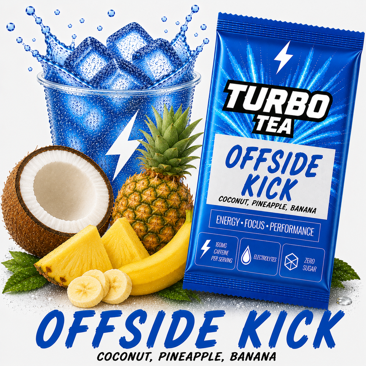 Offside Kick-Coconut, Pineapple, Banana