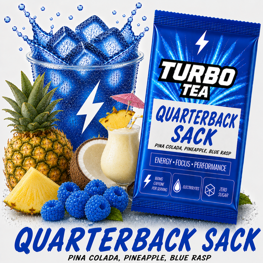 Quarterback Sack-Pina Colada, Pineapple, Blue Rasp