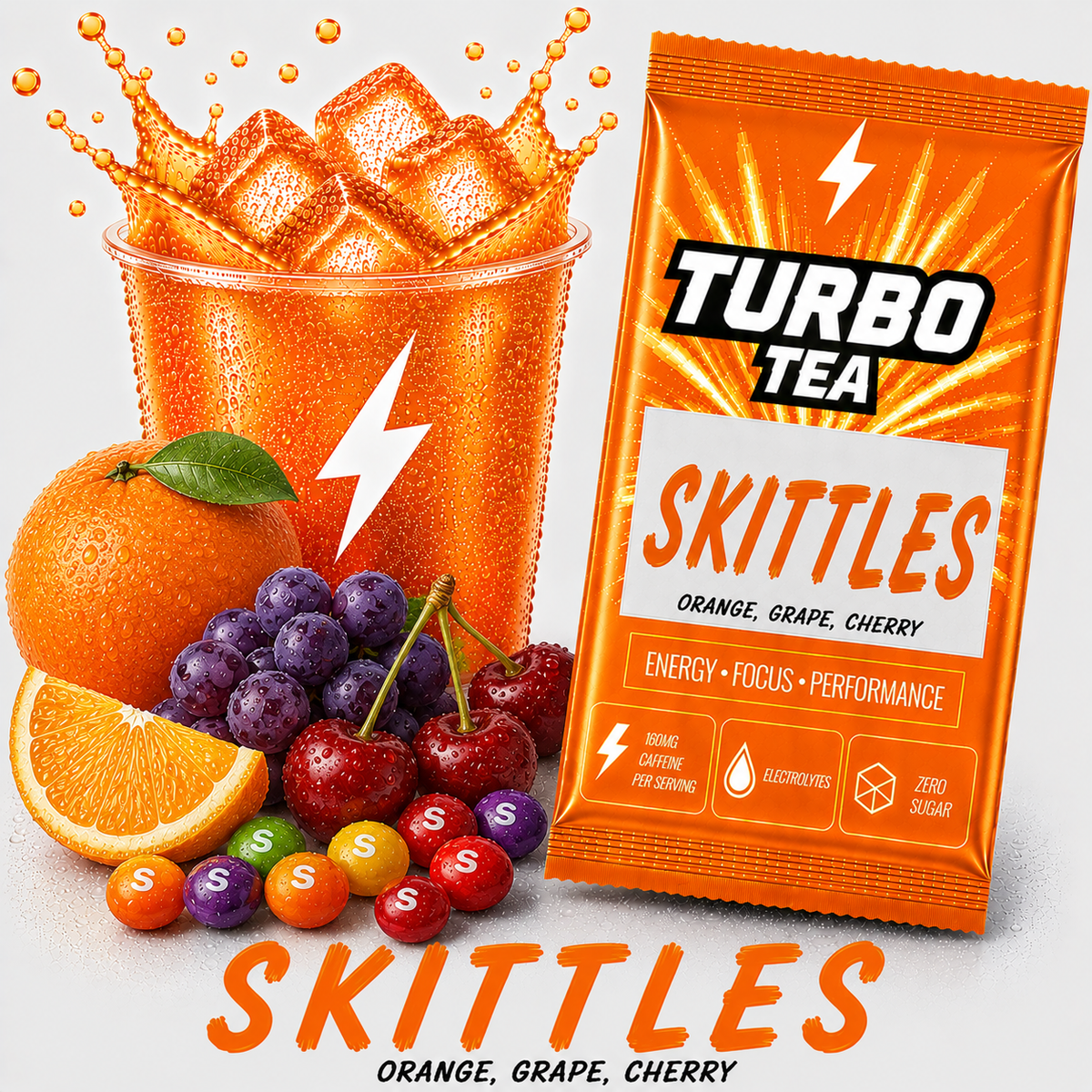 Skittles-Orange, Grape, Cherry