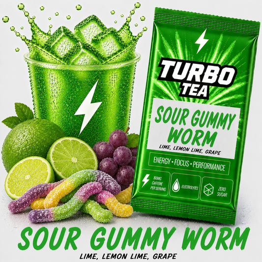 Sour Gummy Worm-Lime, Lemon Lime, Grape