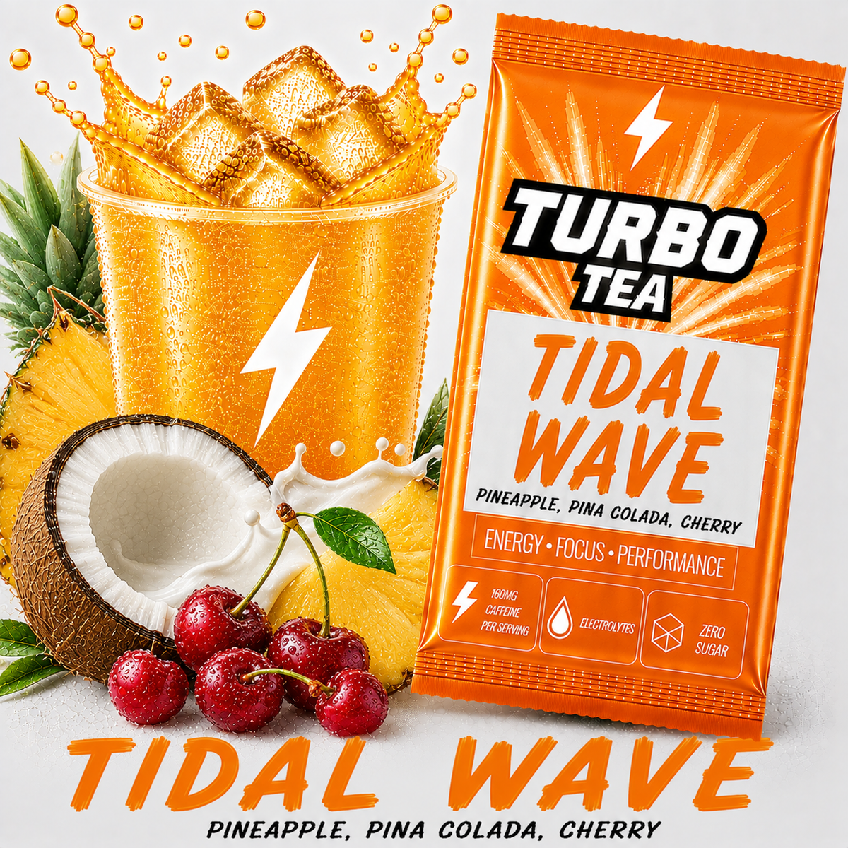Tidal Wave-Pineapple, Pina Colada, Cherry