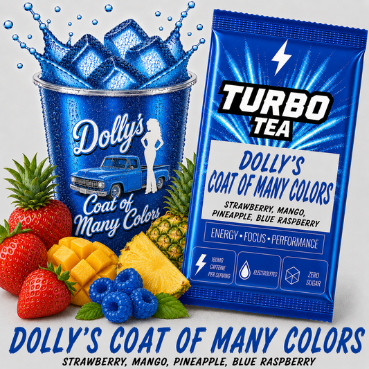 Dolly's Coat of Many Colors-Strawberry, Mango, Pineapple, Blue Raspberry
